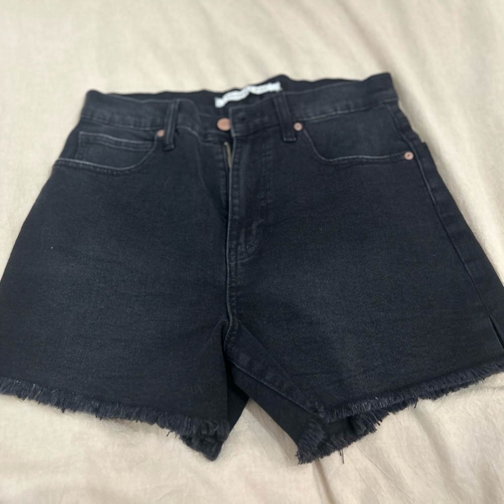 Black Jean Shorts